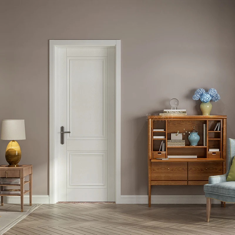 Chinese supplier Promotion high quality modern design melamine mdf door for apartment interior room door