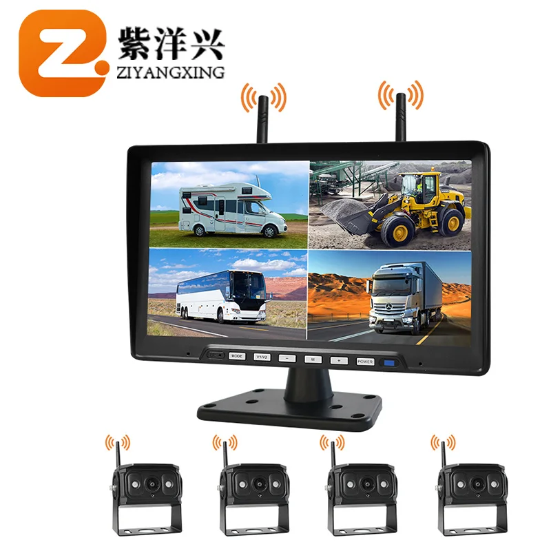 ZYX OEM Digital Wireless HD 1080P Camera Quad is engineered to withstand industrial demands in trucking/agricultural machinery