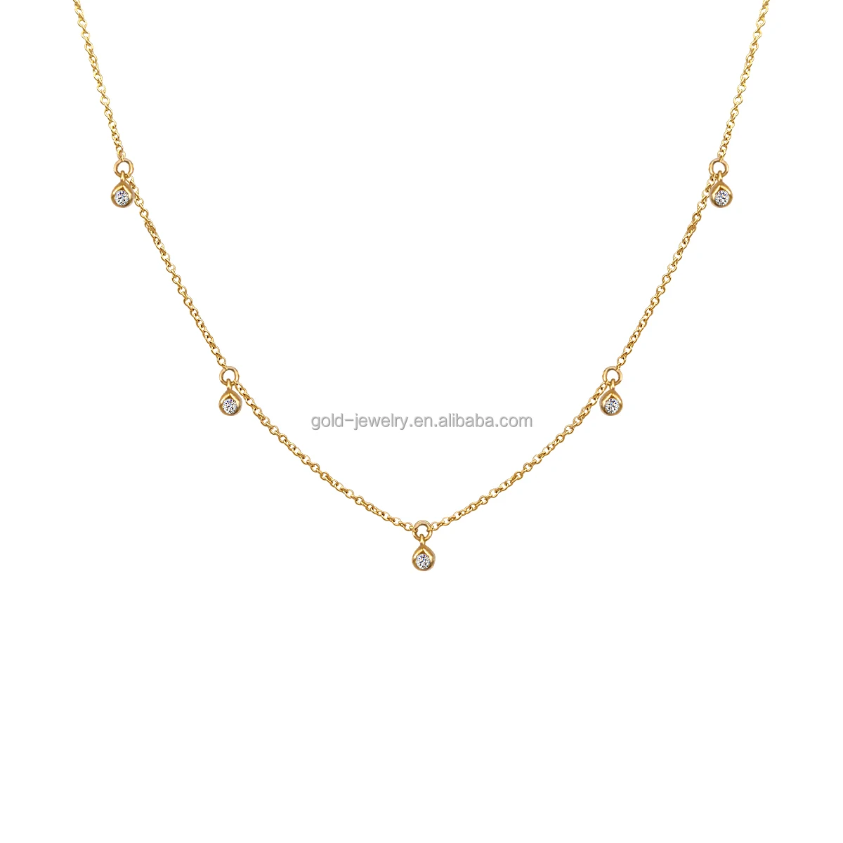 Женское Золотое колье с бриллиантами