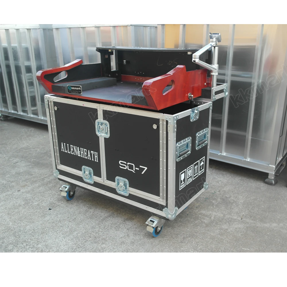 KKMARK Flip flight road case for Yamaha Behringer X32 Midas M32 Allen Heath SQ7