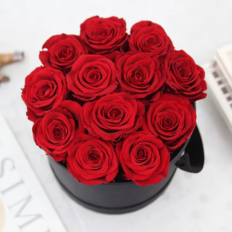 2024 hot selling Flower Gift  Lasting Real Everlasting Immortal Decor Dried Forever Eternal Preserved Rose in Box
