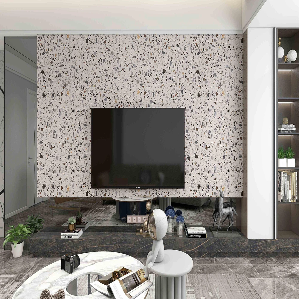 KASARO Plastic sheet 3d printing high gloss marble design uv board for wall