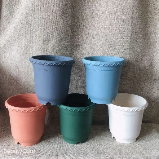 2.5L 18*18cm plastic garden flower pot for roses planting outdoor pot