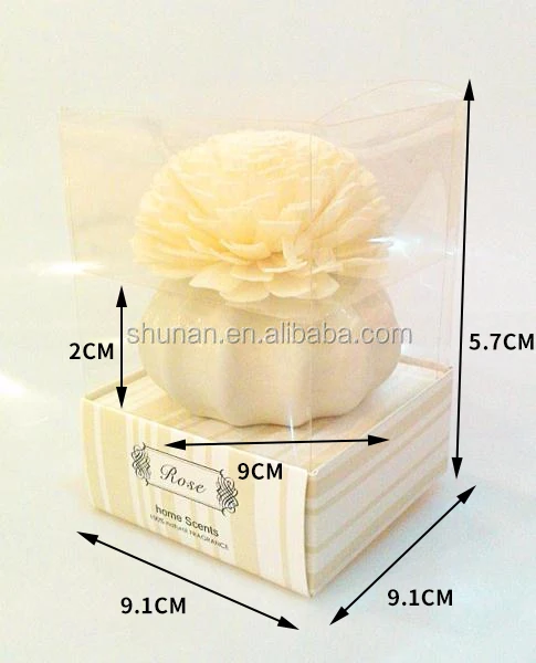 50ml Home fragrance Sola Flower Ceramic Diffuser with ceramic jar, air fresher gift set SA-1346