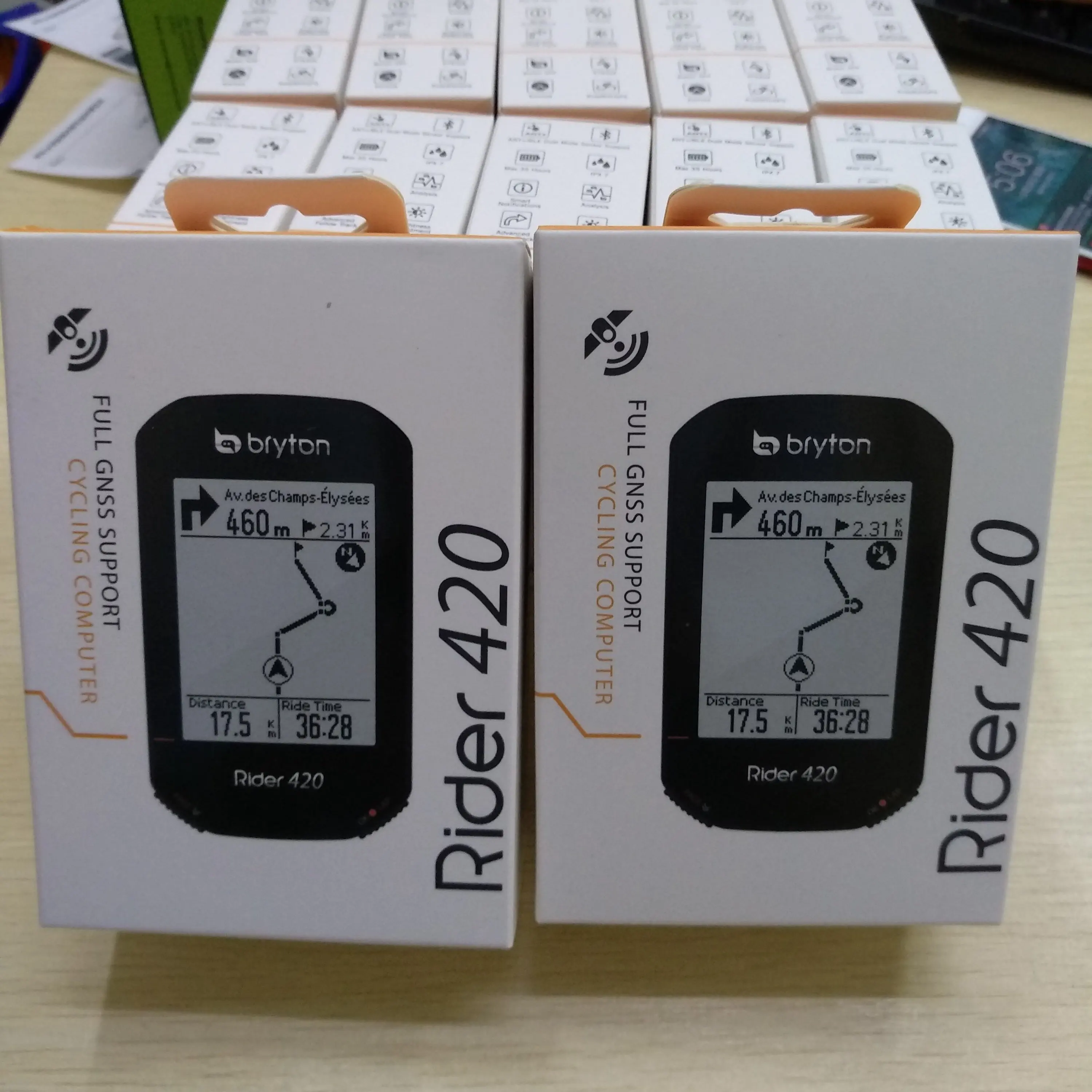 Глобальная версия GPS велосипедный компьютер мобильное приложение автоматическая подсветка беспроводной Велосипедный одометр Bryton 420T ANT + скорость и HRM