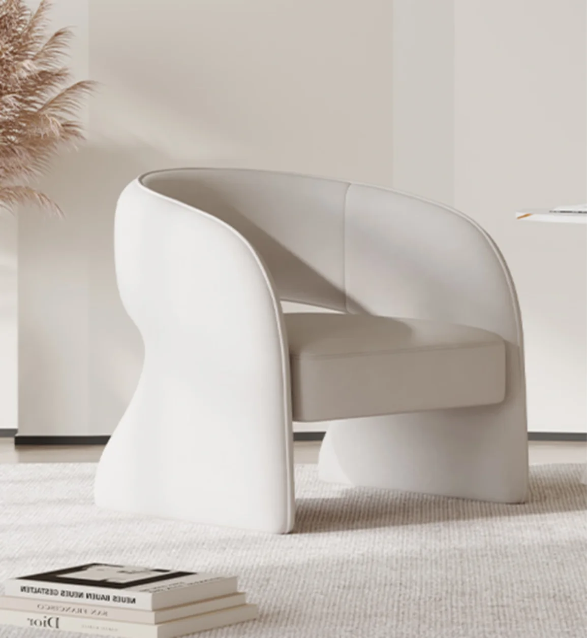 Creative modern minimalist designer, leisure single sofa chair, hotel restaurant, living room, reception, negotiationtable cheer