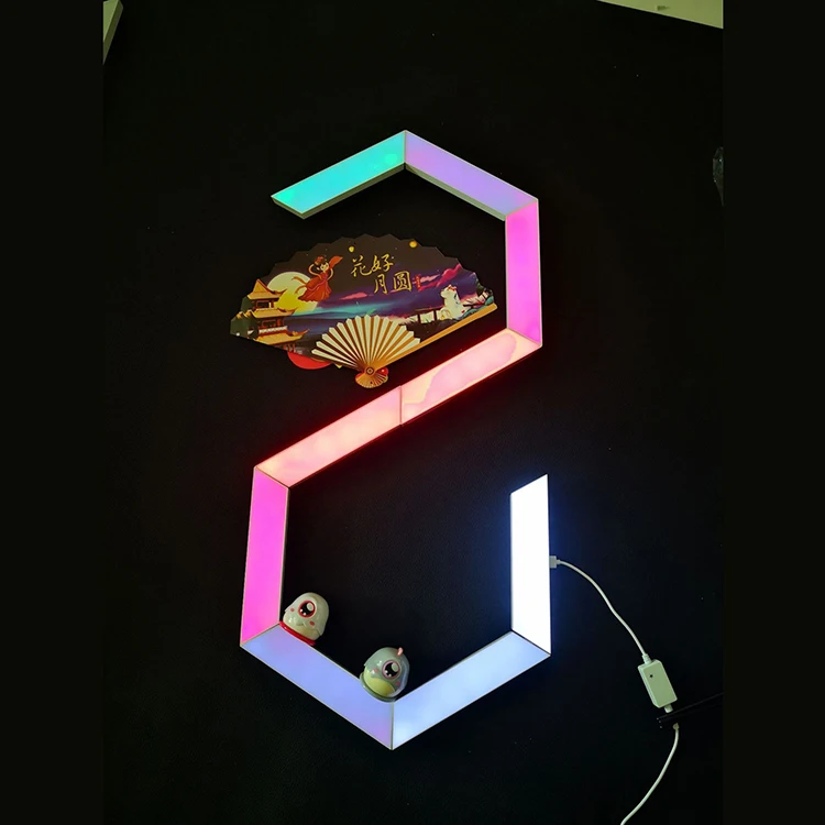 Лидер продаж ТРАПЕЦИЕВИДНОЕ креативное освещение умный дом Rgb спальня светодиодное с дистанционным управлением