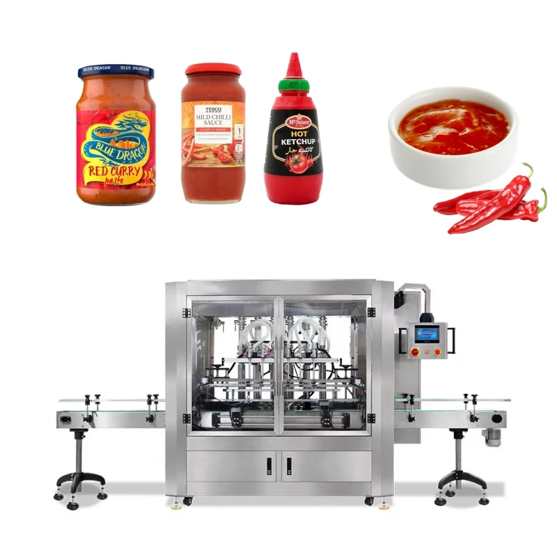 Automatic Piston mayonnaise bottle filling machine