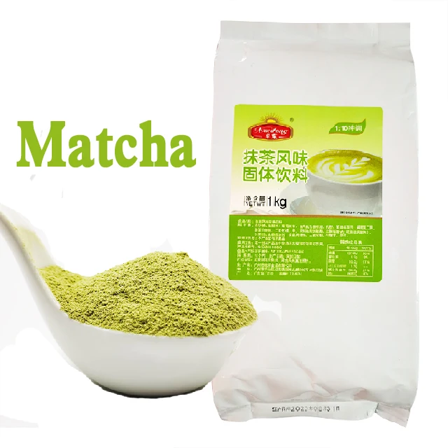 Manufacturers wholesale instant Matcha milk tea powder raw materials concentrated 3in1 milk tea powder