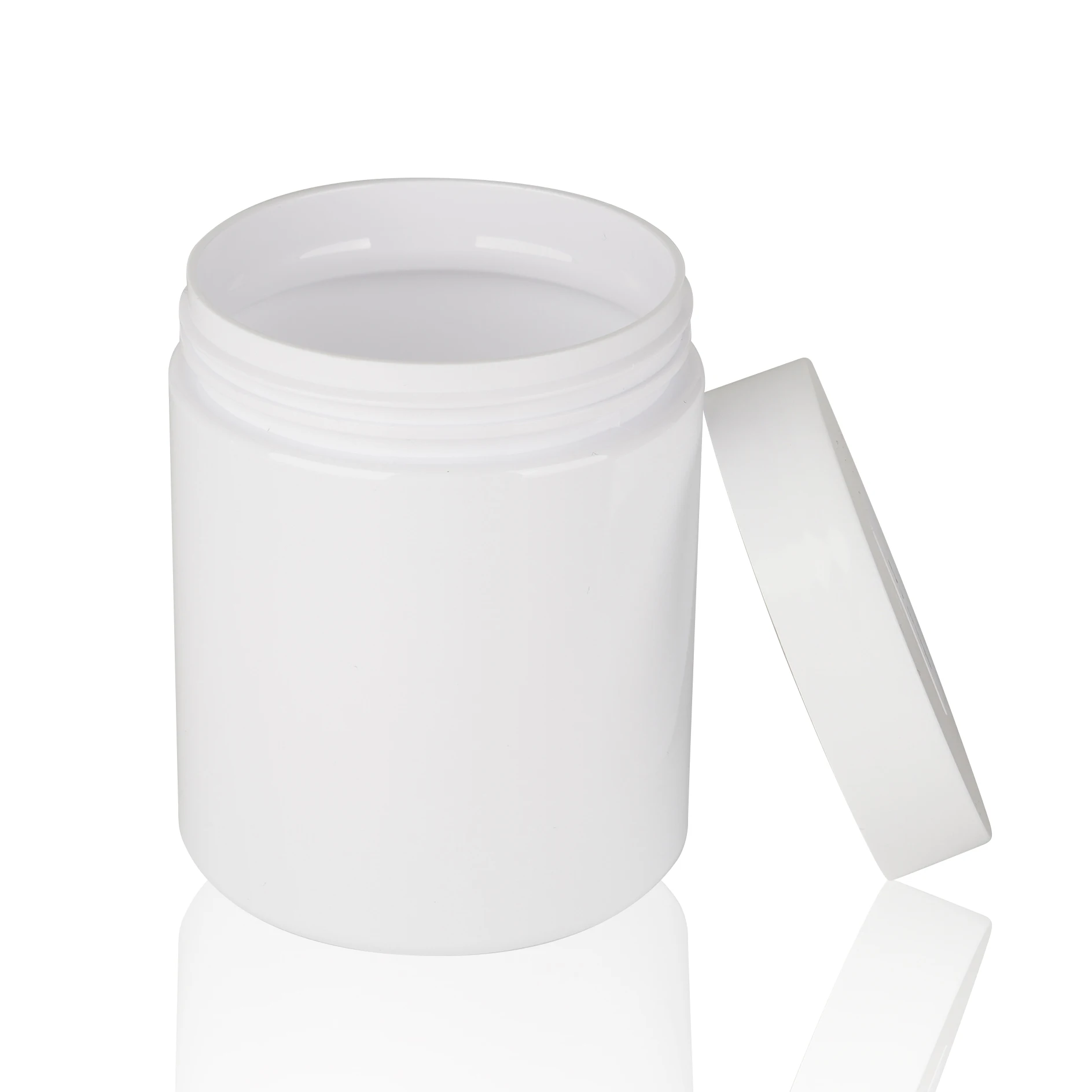 Large Volume 200g 500g 2oz 4oz white pet plastic jar Custom Cosmetics Packaging Cream body lotion jar pill bottle