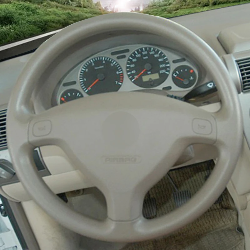 Black Genuine leather Car Steering Wheel Cover for Opel Zafira A 1999-2005 Buick Sail Opel Astra G H 1998-2007 2004 2003 2002