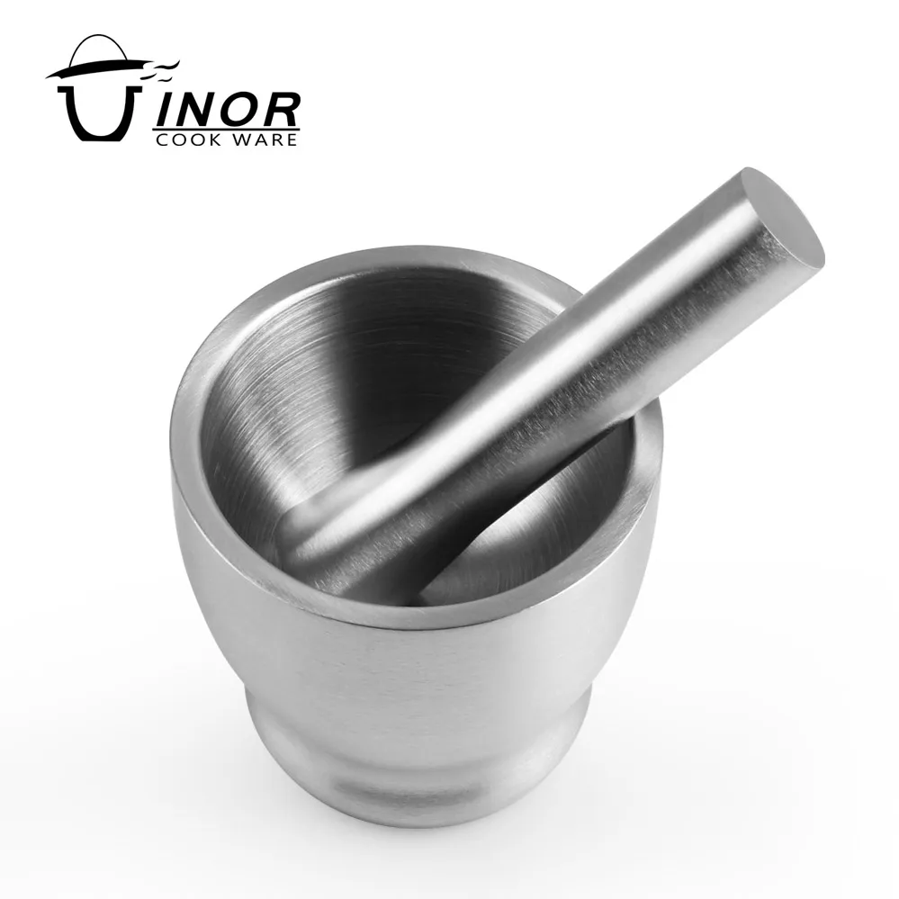chaozhou garlic grinder stainless steel mortar & pestle for kitchen