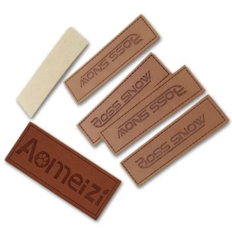 Laser Engraving Logo Custom Leather Patch For Caps Hats