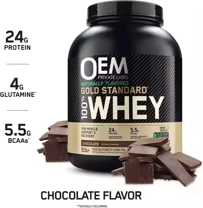 Private Labels Healthcare Supplement Products WPI Protein Bars Chocolate 5lbs Gold Standard Protein Powder Whey Protein