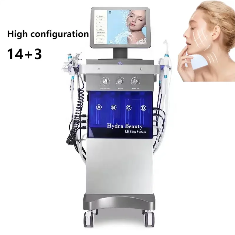 14 IN 1 cleaning face skin care machine hydra dermabrasion jet hydro-dermabrasion face deep cleaning machine