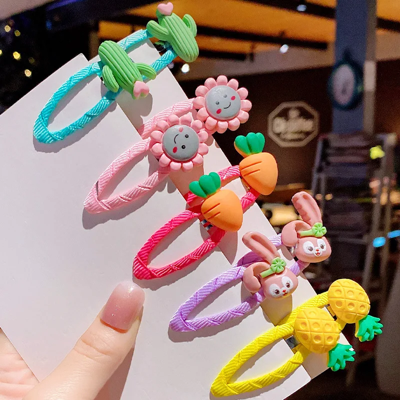 10pcs Per Bag Children Hair Clips Flower Elephant Rabbit Hairgrips Water Drop Clips Hair Pins For Baby Kids Hair Accessories Set