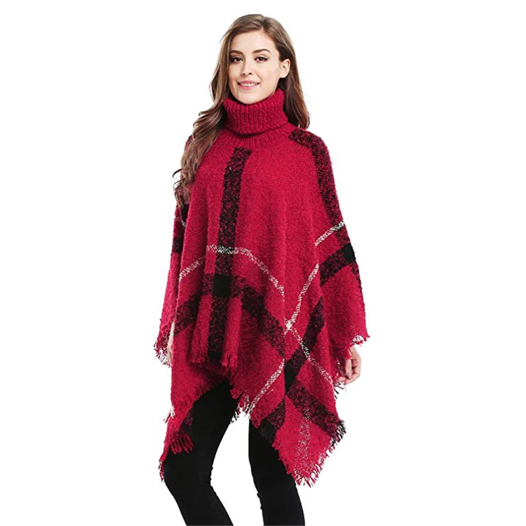 
Super September hot sale Fashioncustom woman cape shawl winter poncho 