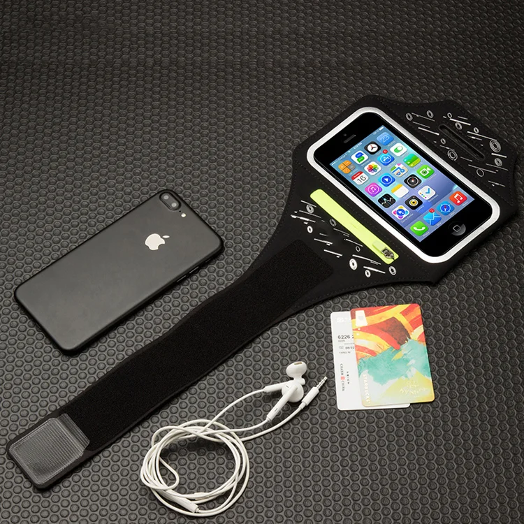 Waterproof Multifunctional Arm Pouch Bag Neoprene Sports Arm Band with Call Phone ID Card Holder 2023 6.5 Inches Unisex Nylon