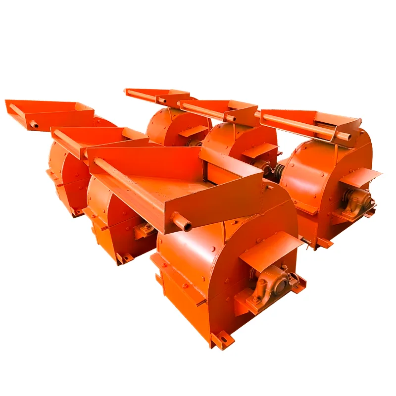 Hot selling diesel stone hammer crusher machine spare parts ore soil hammer crusher with vibrating screen for sale