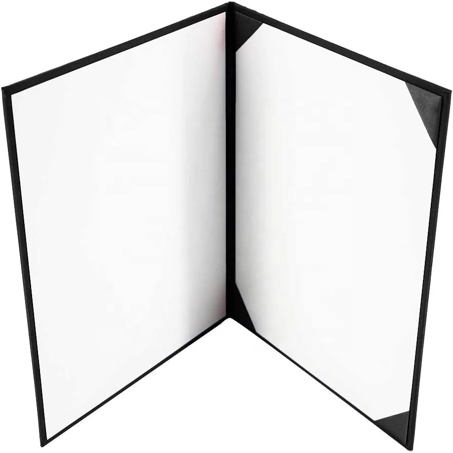 Imprinted Diploma Cover 8.5 x 11 Leatherette Padded Certificate Covers Graduation Document Holder Letter Size Black