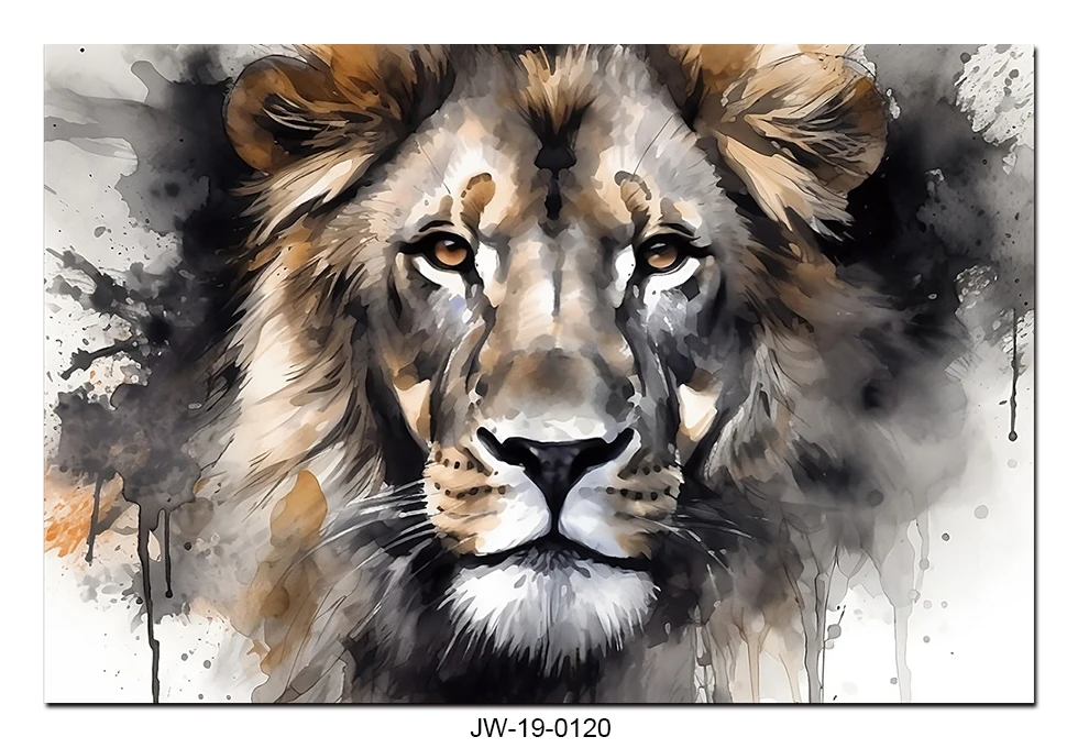 Fierce Lion Decorative Painting - Wall Art for Modern Homes and Offices