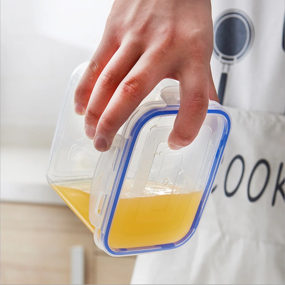 Fullstar plastic Food Storage Box with Lids and Airtight Leak Proof Easy Snap Lock and BPA Free Clear Plastic Container Set