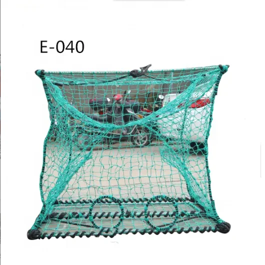 portable folding fishing Crab Shrimp Crawfish Lobster Trap  with PE fishing net crab trap aquaculture trap for fish