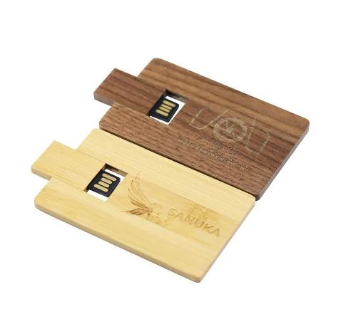 Wooden Card USB Flash Drive 2.0 1GB 2GB Wedding Gift Pen Drive USB 4GB 8GB Memory Stick 16GB 32GB Thumb Drive Laser Engraved