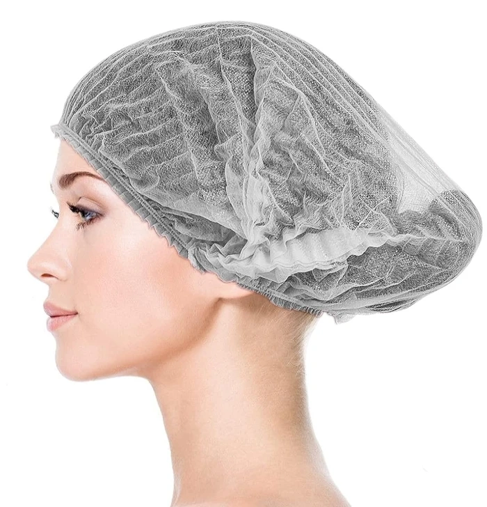 Disposable Bouffant Caps, 21 Inches Hair Nets,Polypropylene Non-Woven Hair Nets for Food Service Workers, Labs, Hospital, Salon