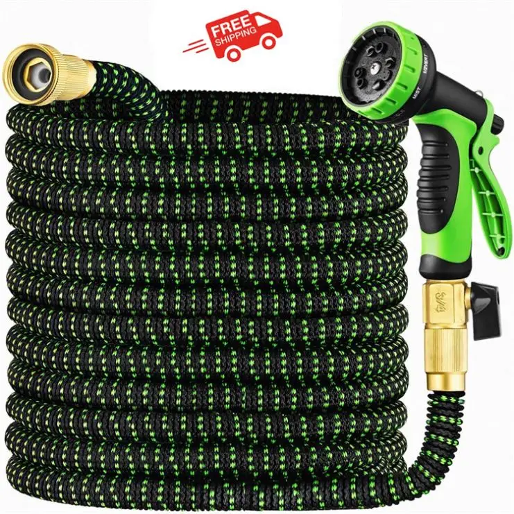 Factory Yod Yognkang Longyingfei 100Ft 50 Feet 100 15M Latex Rubber Brass 50Ft Expandable Garden Water Hose