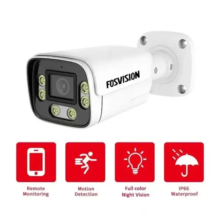 High quantity cctv camera Full Color Night Vision camera view outdoor CCTV poe outdoor H265 4K/8MP bullet poe ip security camera