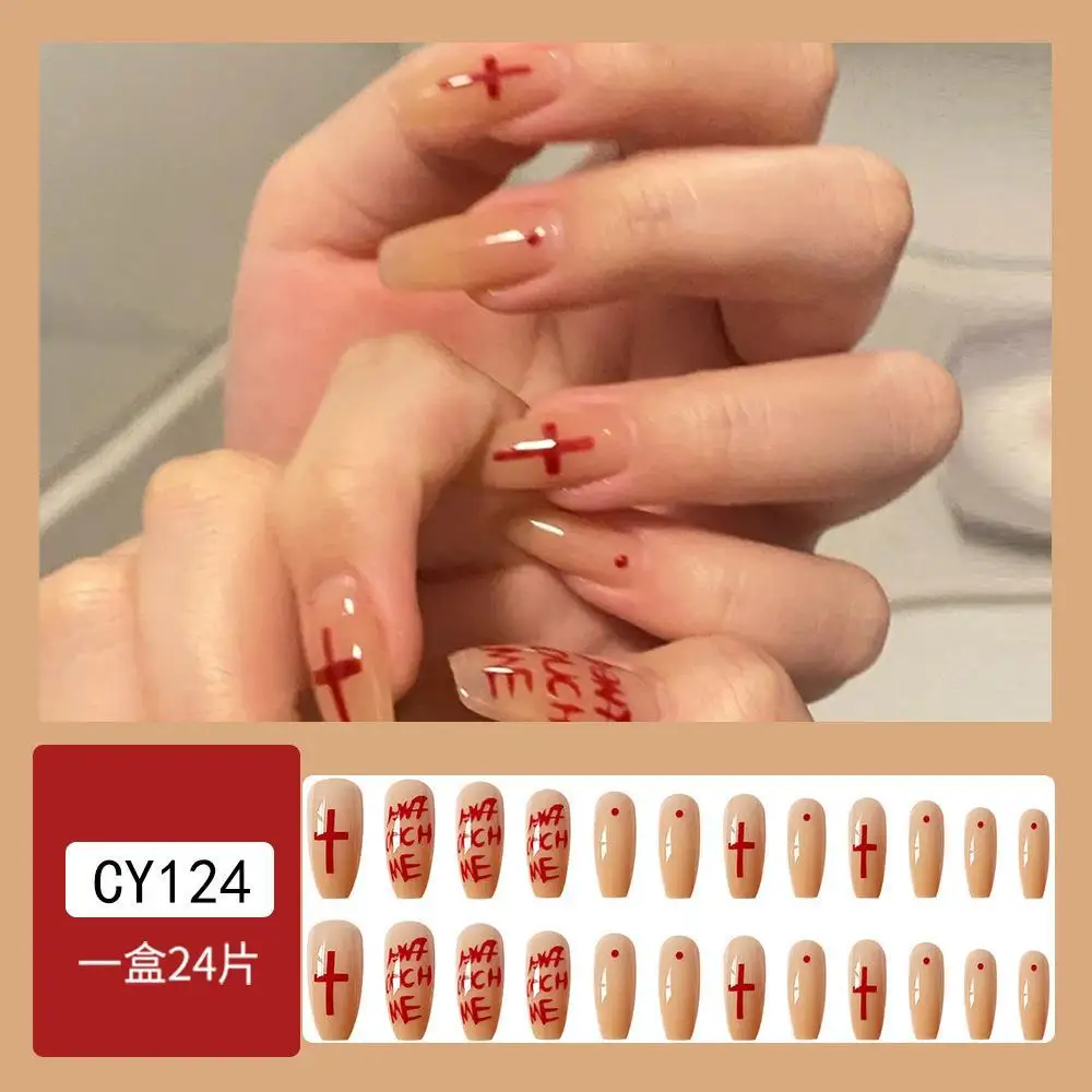 New Design Custom Press On Nails Halloween Press On Nails Artificial Fingernails For Women