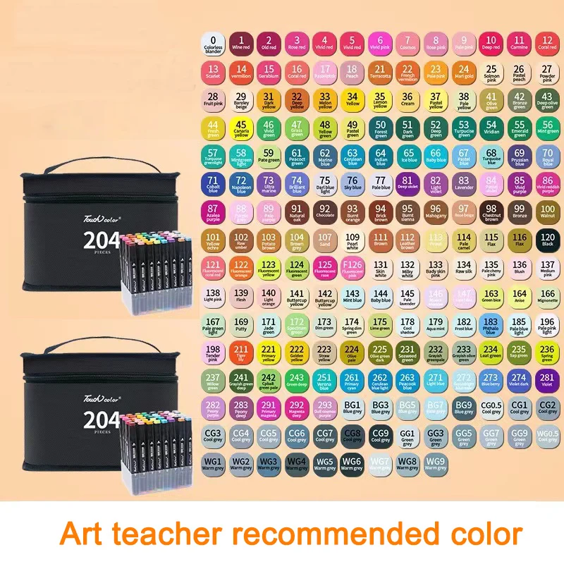 Marker Pens School Double Sided Highlighter Set Alcohol Acrylic Indelible Ink Art Permanent Waterproof Paint Color Marker Pens