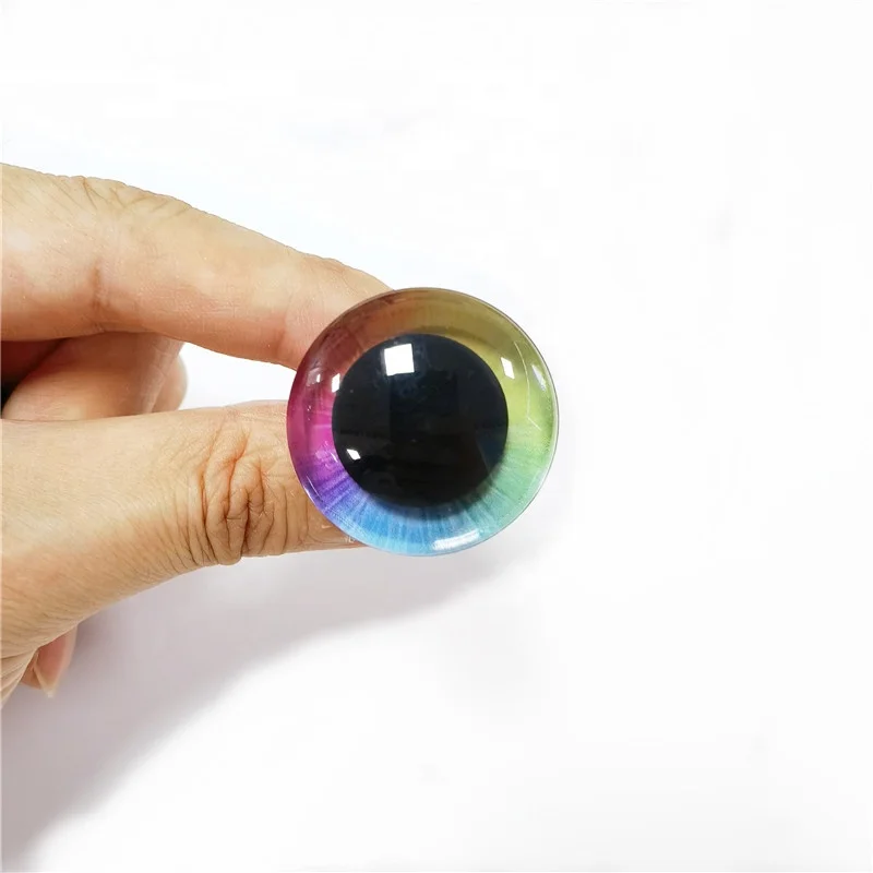 Craft Crochet Amigurumi Toy Safety Eyes Rainbow Colorful Plastic for DIY Puppet Bears Stuffed Animal Accessories Fashion Unisex