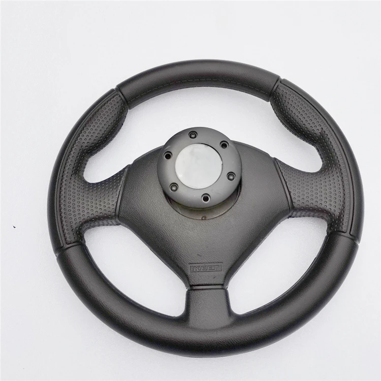 Amusement park game car and bumper car have moderate soft and hard steering wheel