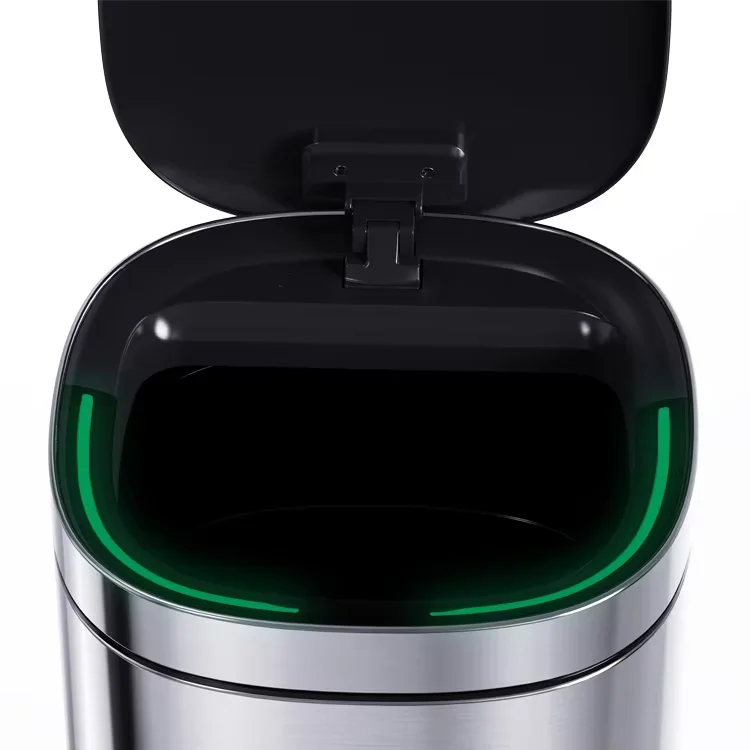 20L Household motion sensor touchless Big capacity Stainless Steel Smart Sensor bin Automatic trash can
