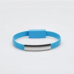 Wholesale TPE Bracelets Cable 2A USB Charging Cable Customized Logo 22cm USB Cable Charger Bracelet