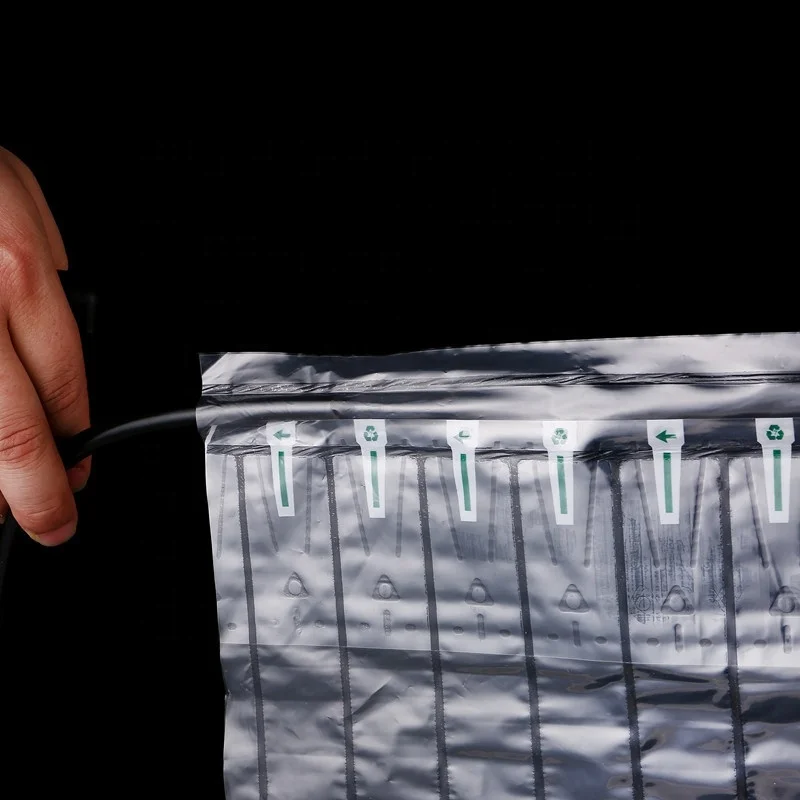 promotion PE PA 9 layers 15-110cm computer inflatable air column bag wine bottle packaging roll coil material for fragile cargo