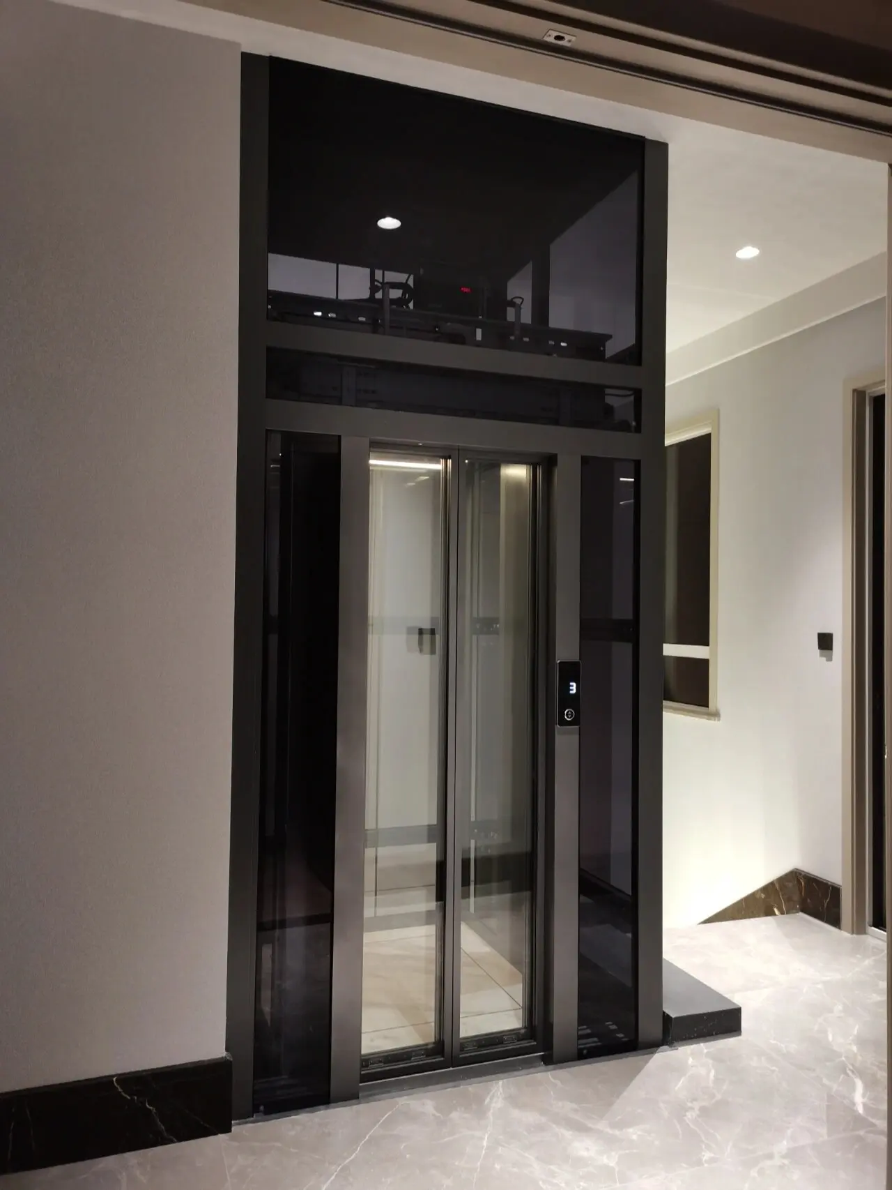 CE ISO approved 2 3 4 floors 2-5 person Home Panoramic Lift Passenger Elevator Shaftless Home Elevator lift