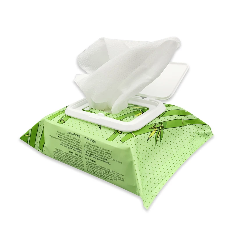
 Частные биоразлагаемые органические салфетки для удаления макияжа из бамбука для ухода за кожей  