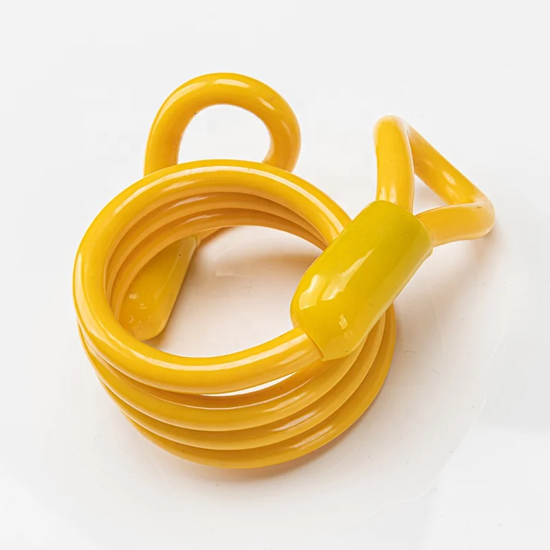 Spring Safety Rope Retractable Coiled Lanyard Steel Coiled Wire for Trailer Paddle Leash Boat Switch Engine Lanyard