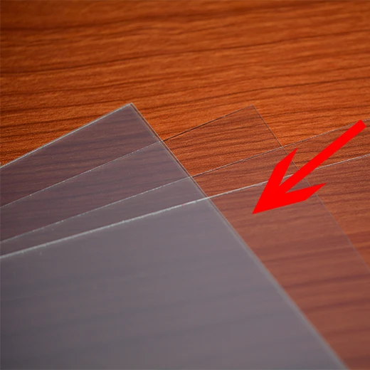 L&B 3 layer crystal film clear PET self adhesive cold laminating film for covering photo, album, printings