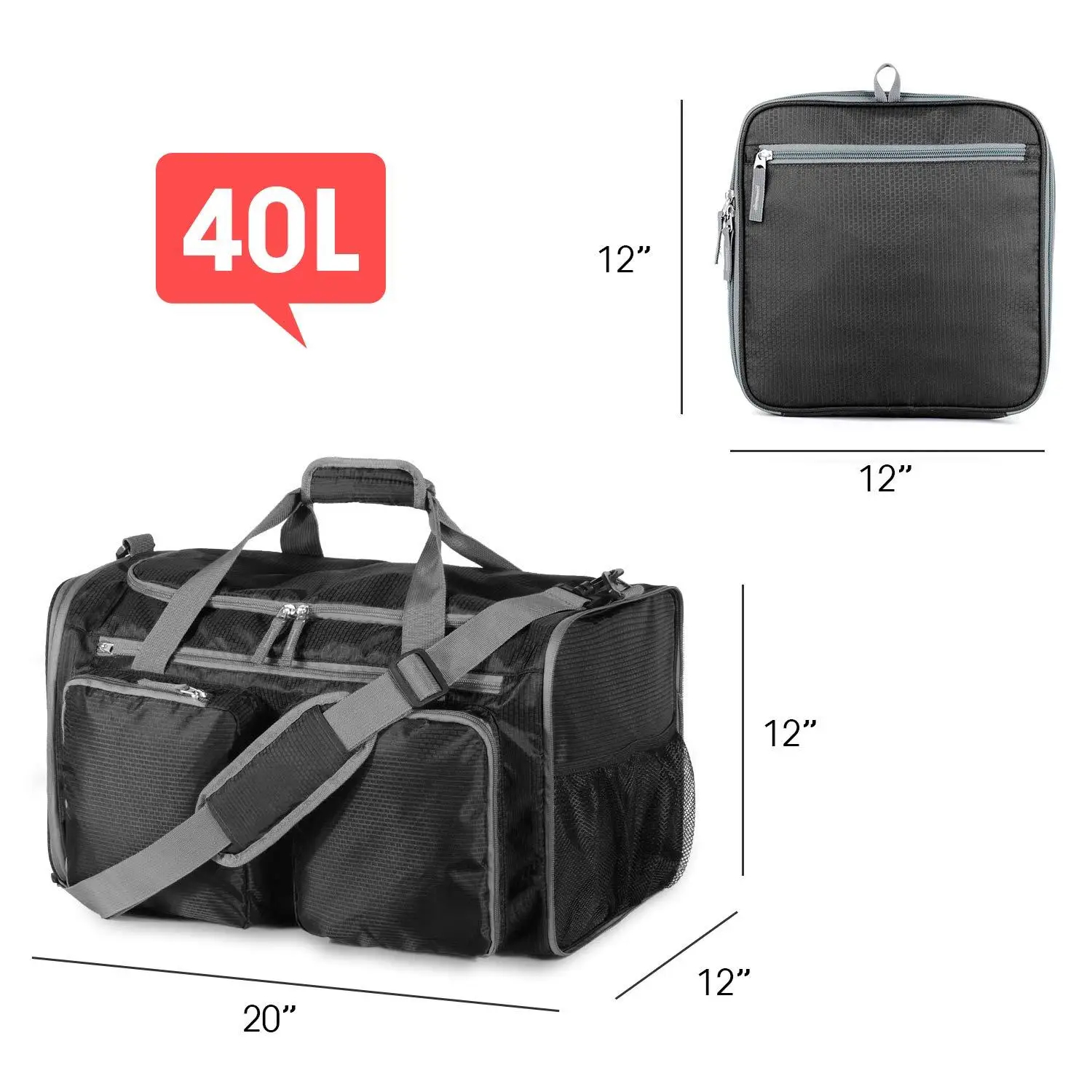 Водонепроницаемая Складная вместительная Спортивная багажная сумка для путешествий с отделением для обуви