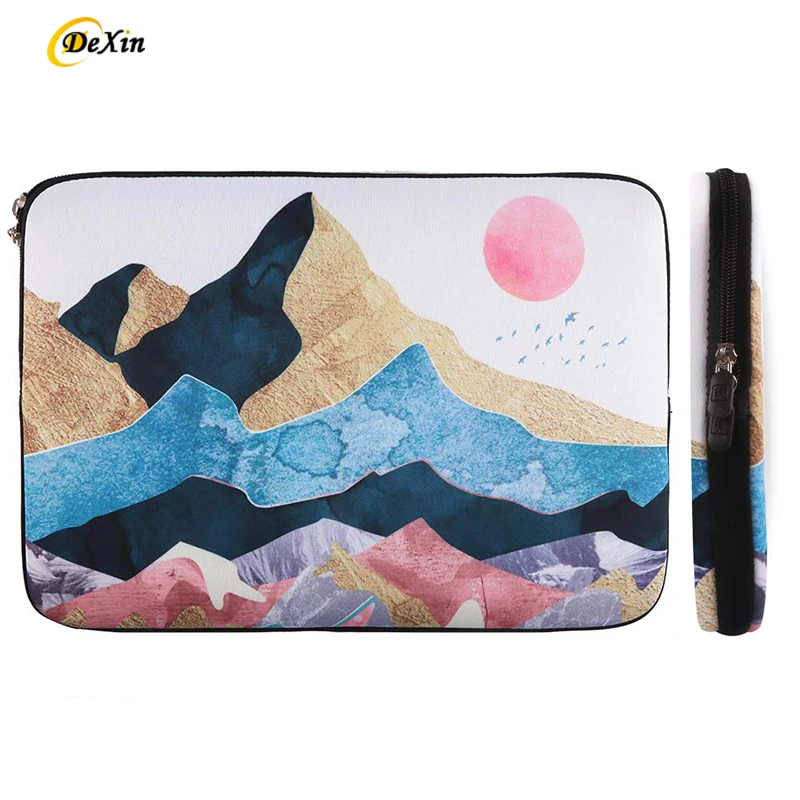 Customized Sublimation 11 13 15 16 inch Neoprene Portable Printing Laptop Sleeve Bag Notebook Case Pouch