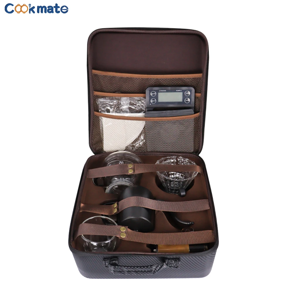 Portable  Coffee Kit Set with waterproof  for V60 Travel Coffee Bag