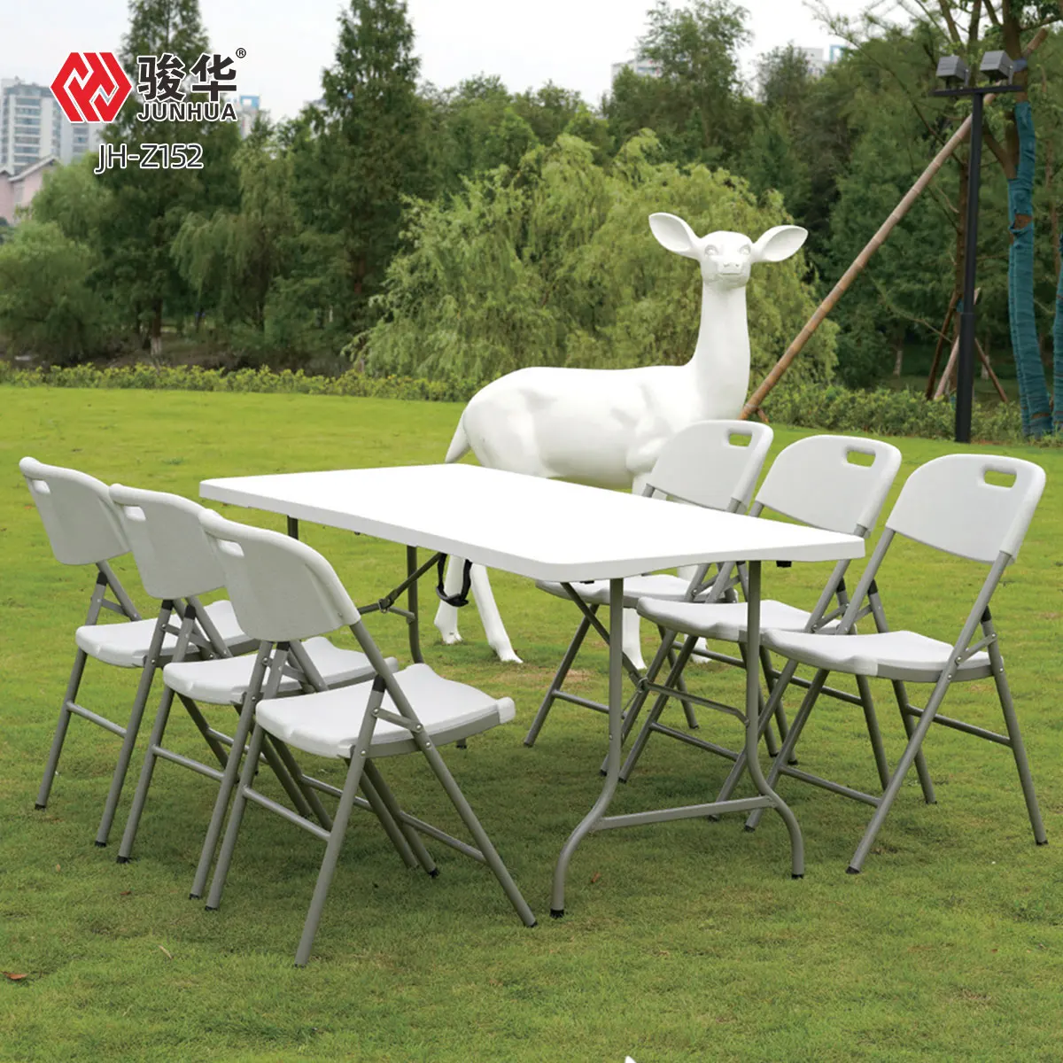 Wholesale Price Outdoor 5 ft Plastic Folding Table for Wedding Party Banquet Events