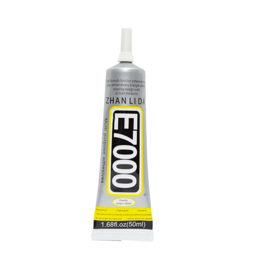 50ML Zhanlida E7000 Clear Glue Fabric Textile Clothes Logo Patch Jewelry DIY Craft Leather Crystal Rhinestone Epoxy Adhesive