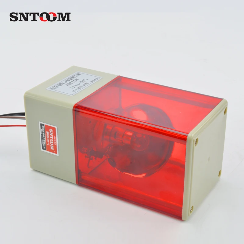 Square Mini  LED Lamp Bulb Rotating Audible and Visual Alarm Signal Warning Light Buzzer for Sale