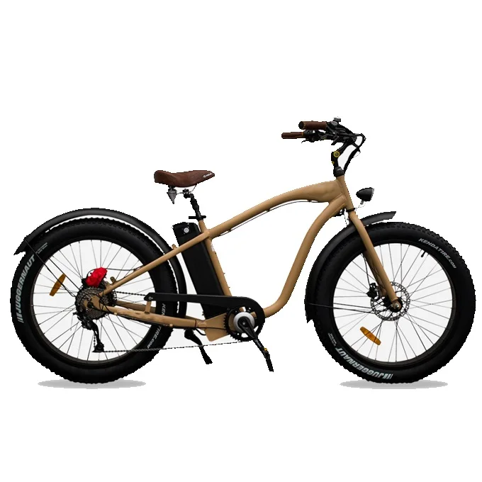Fat tire mountain beach cruiser 4.0 inch  500W electric bike