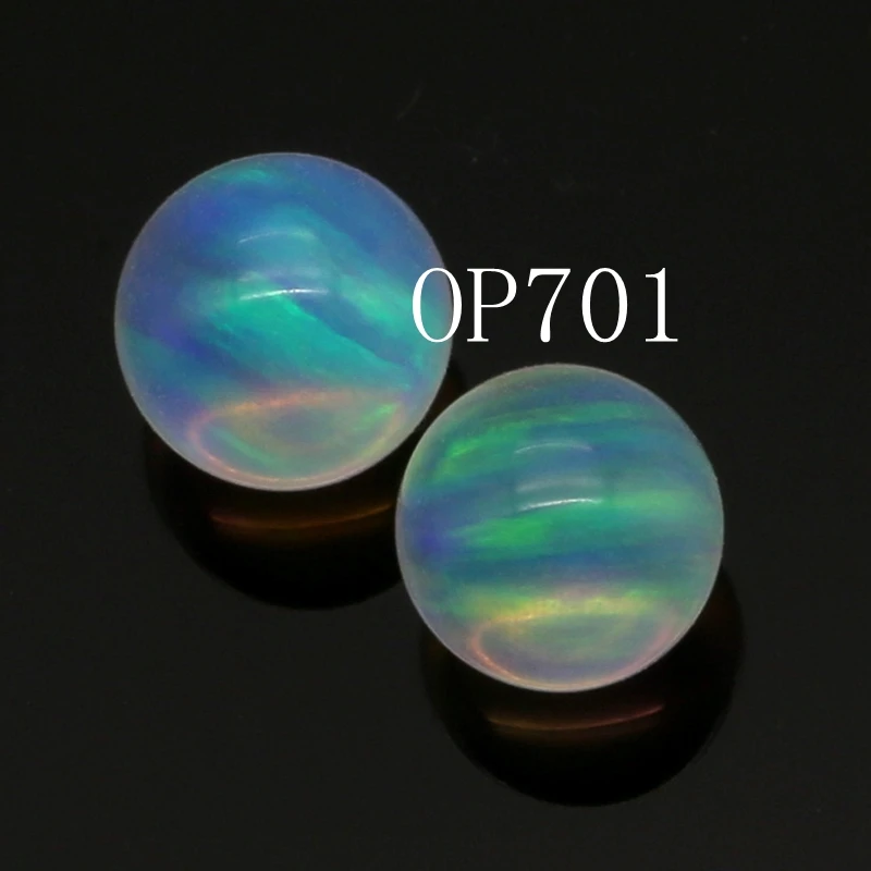 China Factory Price Ball Shape Resin Free Heat Resistant Opal Bead For Glass Crafts